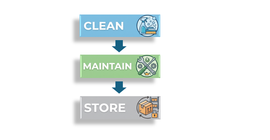 Winter Furniture Care flowchart
