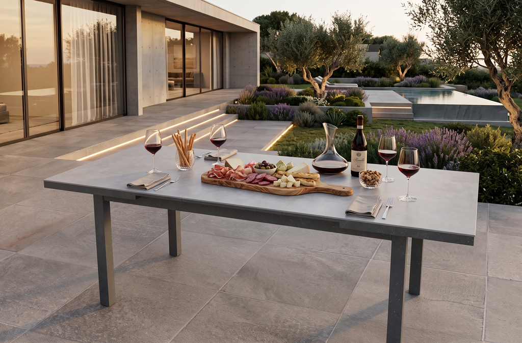 oslo dining table dark gray