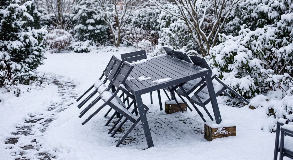 Winter Furniture Care snow
